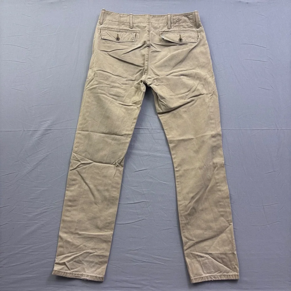 Levis Chino Pants Mens 29x30 Khaki Tan Cotton Straight Leg Trousers